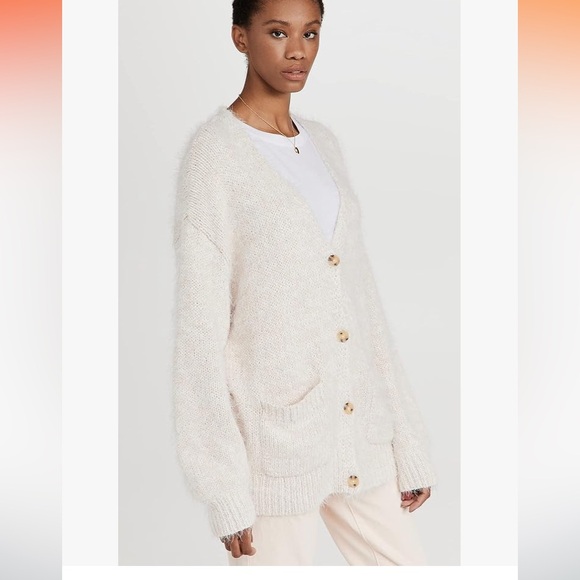 NWOT Free People Nevermind Cardigan in Crème Brulee - Picture 7 of 13